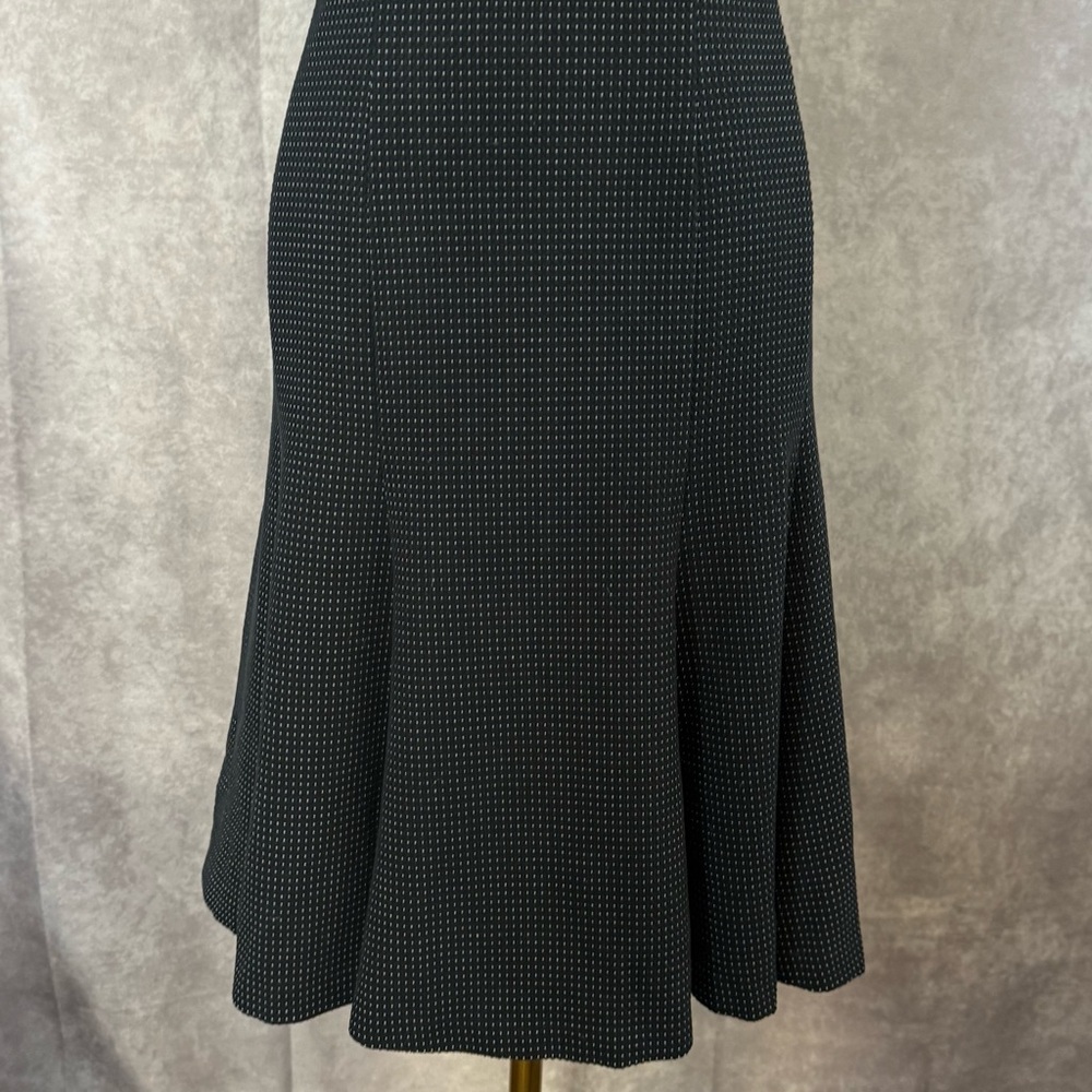 Lauren Ralph Lauren Black Midi Dress with White Collar - Picture 13 of 16